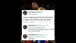 Karl Malone roasts Magic Johnson on twitter 😆 #roasting #aids #karlmalone #magicjohnson