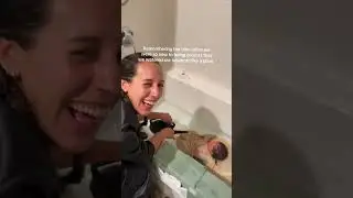 remembering when we watered our newborn like a plant FIRSTS w/ @ria.georgia 💀 Jesus loves you