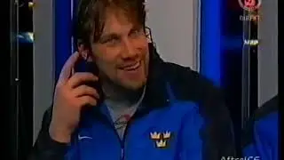 Intervju Peter Forsberg och Pebben efter Finland 03
