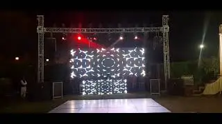 dj mixing and led wall graphics design  live performance