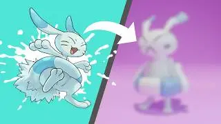 2D TO 3D! Pokemon Sculping - WALLABIT