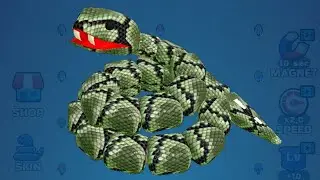 🐍Snake Clash.io! - GIANT Legendary snake reached MAX LVL in 🐍Snake Clash - Vaff Gameplay #545