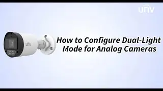How to configure dual light mode for analog camera