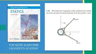 2-10 Statics Hibbeler 14th Edition (Chapter 2) - Engineers Academy