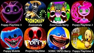 Zoonomaly Mobile,Zoochosis Barry's Mobile,SONIC TAPES Barry's Roblox,Poppy Playtime Chapter 2 3 4
