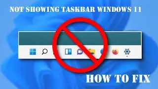 Not showing taskbar windows 11 || #DarkPhotographyMentor  #CreationGanesh