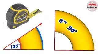 Piping engineering, piping isometric drawing, piping education, pipe design, pipe length calculate.