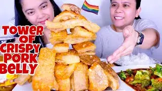 TOWER OF CRISPY PORK BELLY | VIENNA SAUSAGE/BEEF BROCCOLI ONLINE COLLAB W/ @Sam Aleluya