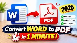 How to Convert Word to PDF | Word to PDF Conversion Tutorial (2026) | Manathin Kural 