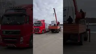 Газобетонные блоки #газобетон #газосиликат Выгрузка манипулятором