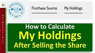 How to Calculate My Holdings before transfer the Share || Share Market || RB Smart Class