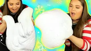 INSTANT SNOW SLIME! DIY Mega Giant Snow Slime!