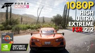 Forza Horizon 5 - GTX 1660 SUPER + Ryzen 5 5600 | All Settings Tested