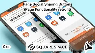 Page Social Sharing Buttons - Squarespace plugin (cx+)