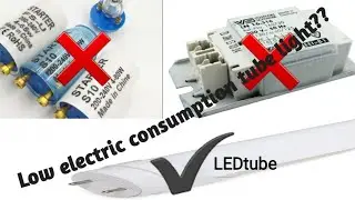 How to Replace Ballast type florescent tube lights to LED tube light 220vac.