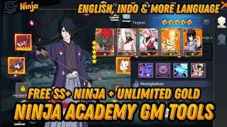 Ninja Academy Gm Tools - Multi language / Free SS+ Ninja + unlimited Gold & More