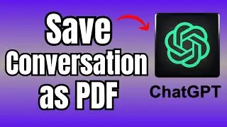 How to Save Chatgpt Conversation as PDF
