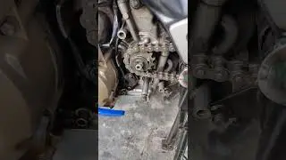 Selesai pemasangan gir set dan rantai indoparts Satria FU