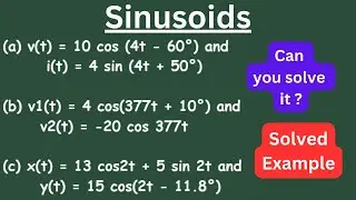 Sinusoids Solved Example Determine Which one leads and by how much. | Electrical Engineering