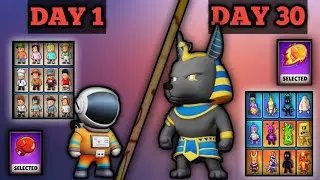 Best Inventory And Emotes in stumble guys Day1 - Day30 #stumbleguys#inventory#emotes@StumbleGuys