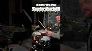 Linear Fill with FLAMS for beginner drummers!
