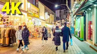 [4K]홍대의 크리스마스 이브 풍경/Hongdae on Christmas Eve,Seoul Korea