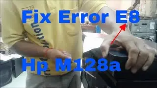 how to fix printer hp laser jet M125a error code E8