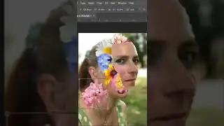 Flower Face Surreal Portrait 