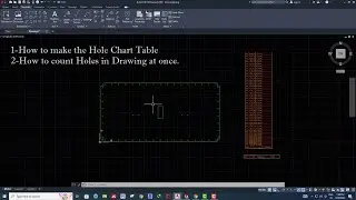 Solidworks Tutorial # 242 How to make Hole Chart Table in Mechanical Auto-CAD 2022 by SW Easy Design