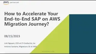 AWS PartnerCast: Automated End-to-End SAP Migration with IT-Conductor