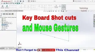 How to Set Keyboard Short Cut Keys in SolidWorks