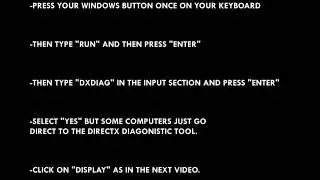 How to check video/graphic card memory on the computer.