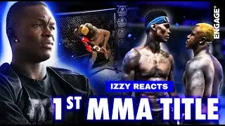 Israel 'The Last Stylebender' Adesanya Reacts To Winning His First MMA Belt