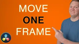 How to move a clip by one frame left or right in Resolve