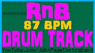 RnB Drum Backing Track 87 bpm Free Beat R&B Jam Loop Rap Hip Hop
