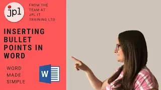 Inserting and Defining Bullet Points in Word