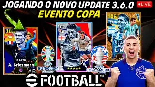 JOGANDO O NOVO UPDATE 3.6.0 DO EFOOTBALL 2024 MOBILE AO VIVO,SERÁ QUE MELHOROU?