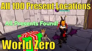 All 100 Present Locations in World Zero | ALL 10 WORLDS | Present Hunter Title