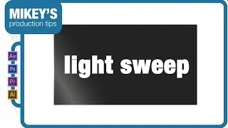 after effects light sweep 3d text shadow reflection