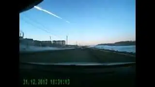Полет и взрыв метеорита Челябинск 15.02.13