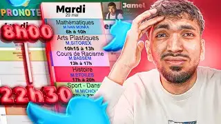 LES PIRES EMPLOI DU TEMPS (il finit les cours à 22H30??)