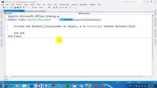 How to open existing word document in VB NET 2012 | AR Programming World