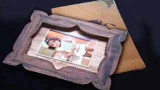 Photo Frame making with cardboard/photo frame ideas