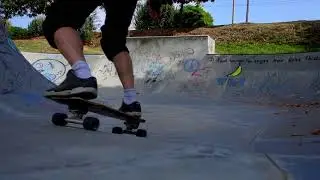 Yow Surf Skate in a bowl (first day, totally beginner)