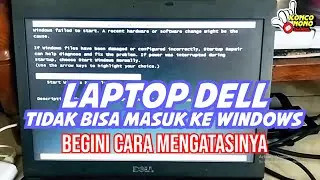 CARA MENGATASI LAPTOP DELL TIDAK BISA MASUK WINDOWS / TUTORIAL