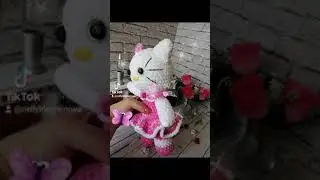 Китти кошечка вязаная.