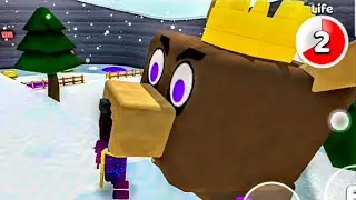 Wow!Baaren stuck in moose king.Super bear adventure.Баарен застрял в короле лосей!Супермишка.Трюки