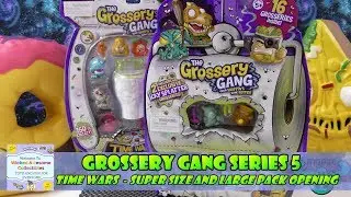 NEW! Grossery Gang Series 5 - Time Wars - Super Size and Large Pack Opening