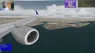 West OPS at KSFO landing Rwy 19L in the PMDG 737-700 {FSX}