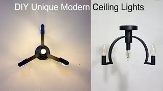 DIY Unique Modern Ceiling Light from PVC pipe